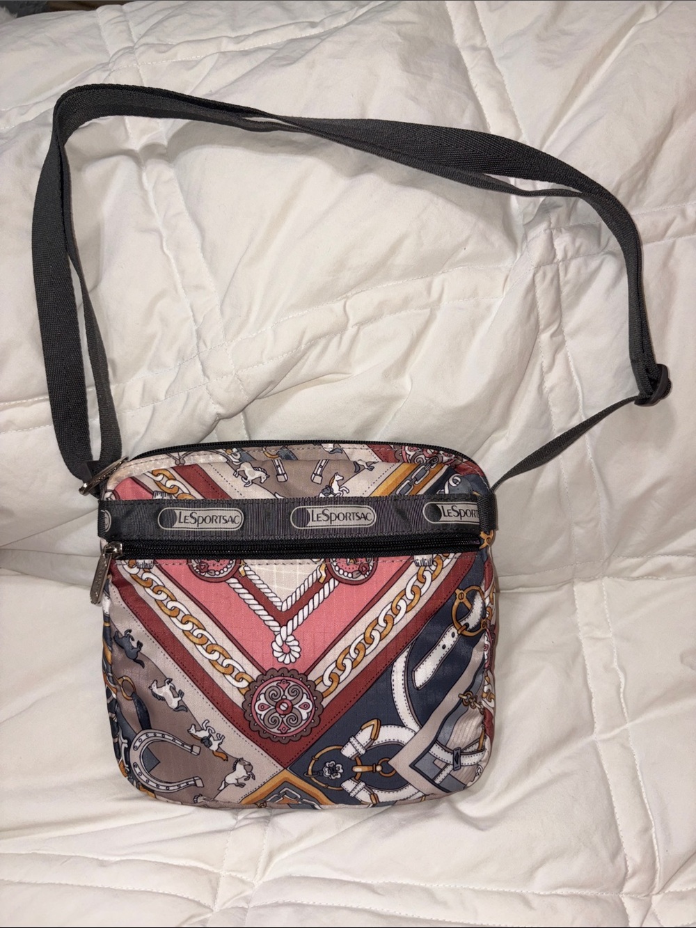 Like new LeSportsac Equestrian Scarf Print Crossbody Bag